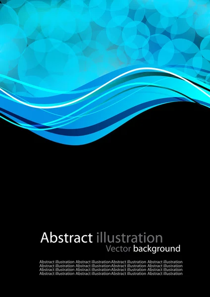 Abstrakter Hintergrund mit blauen Kreisen — Stockvektor