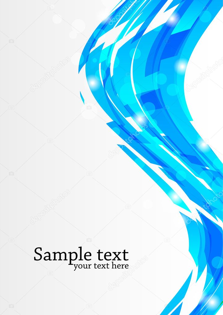 Abstract background with blue line