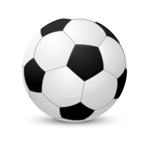 Футбольний м'яч ізольований на білому — стоковий вектор