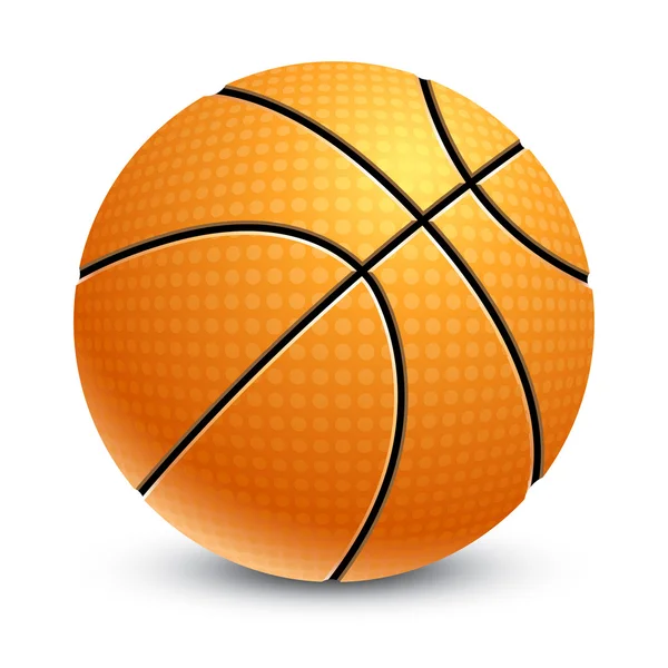 Basketball isolated on white — Stock Vector