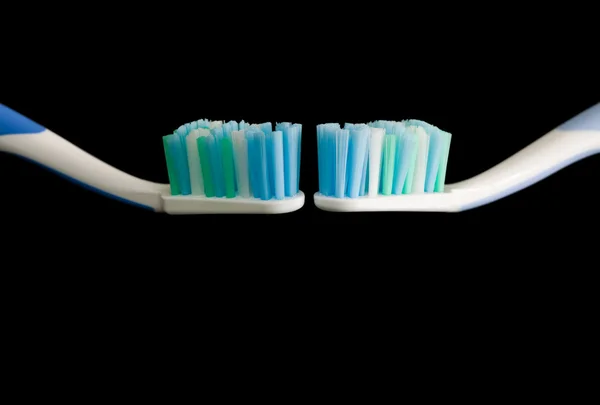 İki diş fırçaları. — Stok fotoğraf