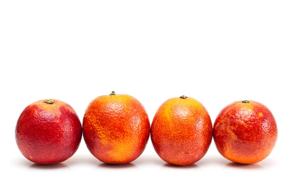 stock image Red oranges isolated on the white background.