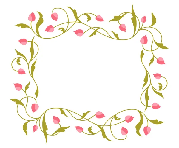 Cartão de saudações com padrão floral . —  Vetores de Stock