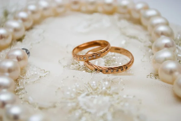 Свадебные кольца — Zdjęcie stockowe