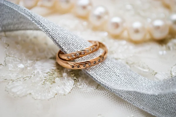 Свадебные кольца — Stock fotografie