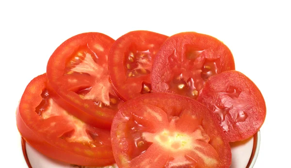 Segmenten van tomaat. — Stockfoto