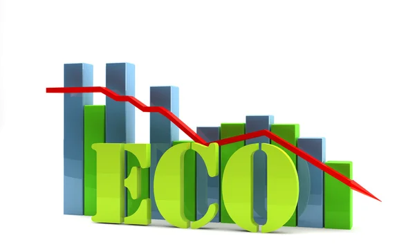 Eco diagram — Stockfoto
