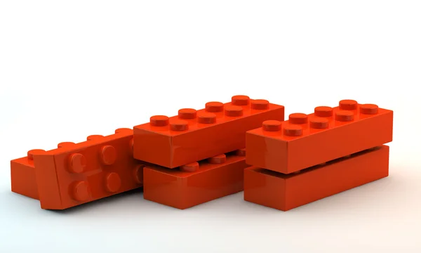Plastic toy blocks — Stock Photo, Image
