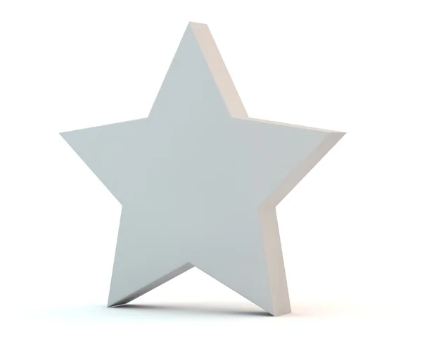 stock image Simple white matte star