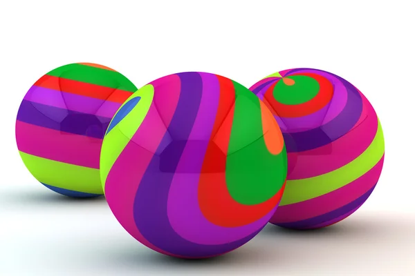 Esferas multicolores abstractas — Foto de Stock