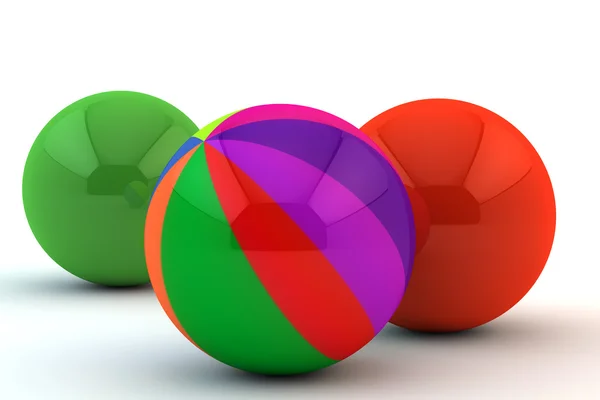 Esfera multi-colorida única — Fotografia de Stock