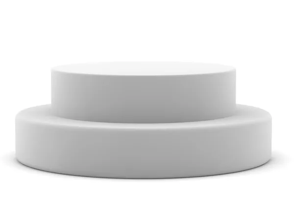 Rendered Pedestal White Background You Design — Stock Photo, Image