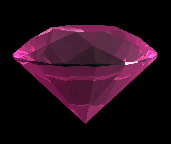 3d 粉红钻石 — 图库照片