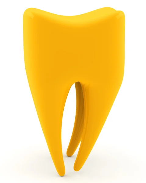 Zlatý zub molární — Stock fotografie