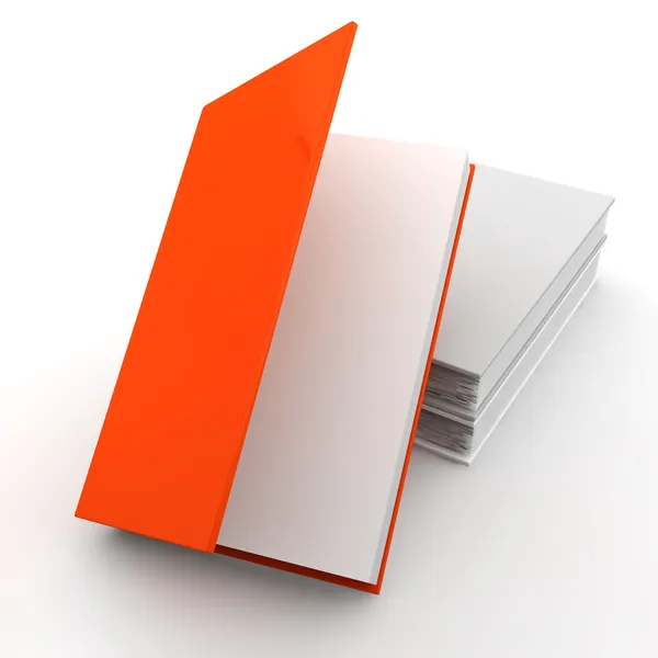 Pack White Books One Unique Red — Stock Photo, Image