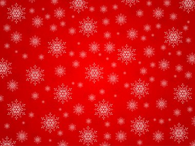 Red backgrouund snowflakes clipart