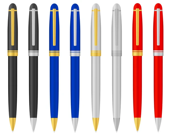 Ballpoint pen 2 — Stock Vector