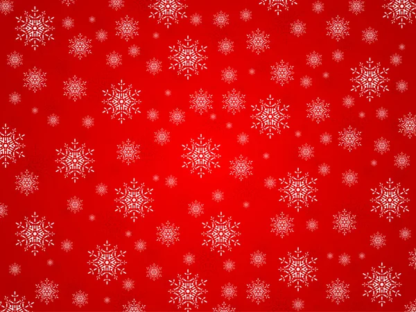 Copos de nieve de fondo rojo — Archivo Imágenes Vectoriales