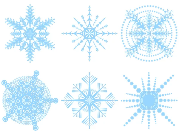 Flocons de neige vectoriels 2 — Image vectorielle