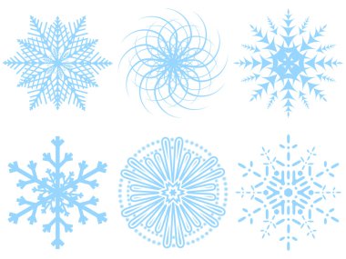 Vector snowflakes clipart