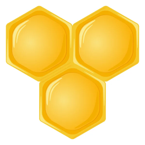 Isolerade honeycomb — Stock vektor