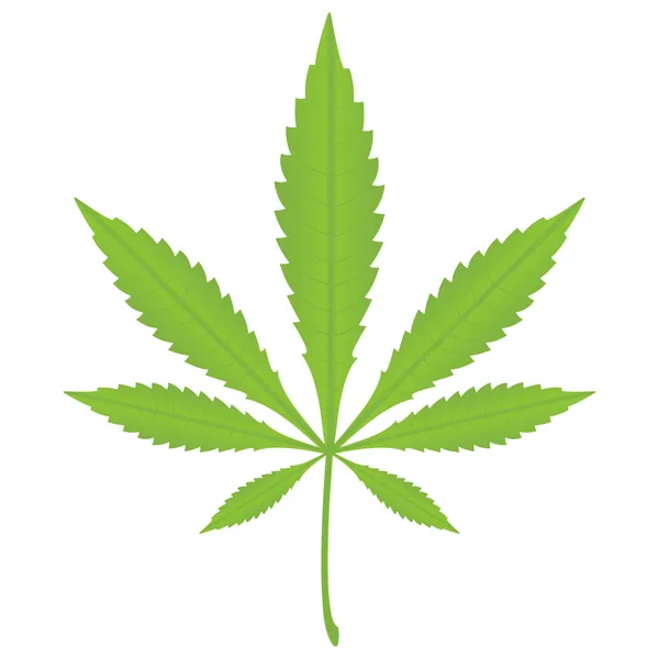 Liść marihuany — Wektor stockowy