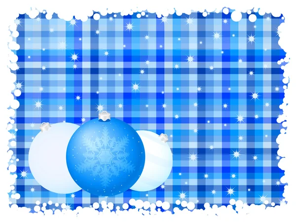 Blå rand jul bakgrund — Stock vektor