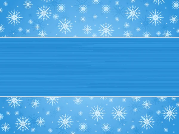 クリスマス雪背景青 — ストックベクタ