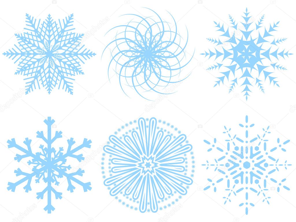 Vector snowflakes