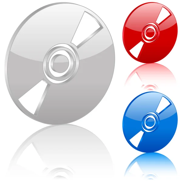 Symbole CD 3D — Image vectorielle