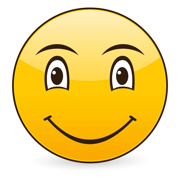 Emoticono de sonrisa 3 — Vector de stock