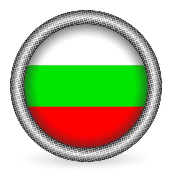 Botão bandeira de búlgara —  Vetores de Stock