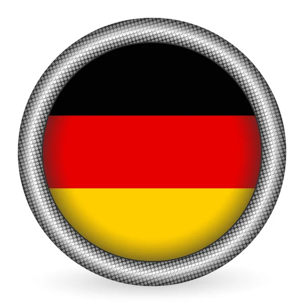 Germany flag button — Stock Vector