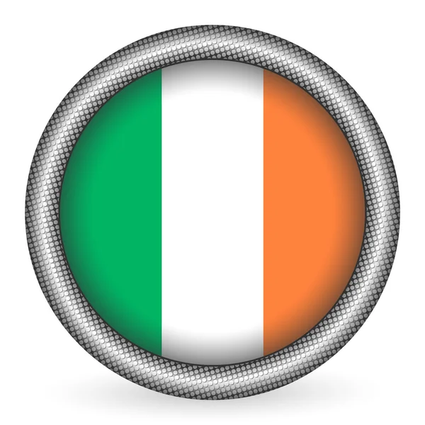 Bouton drapeau ireland — Image vectorielle