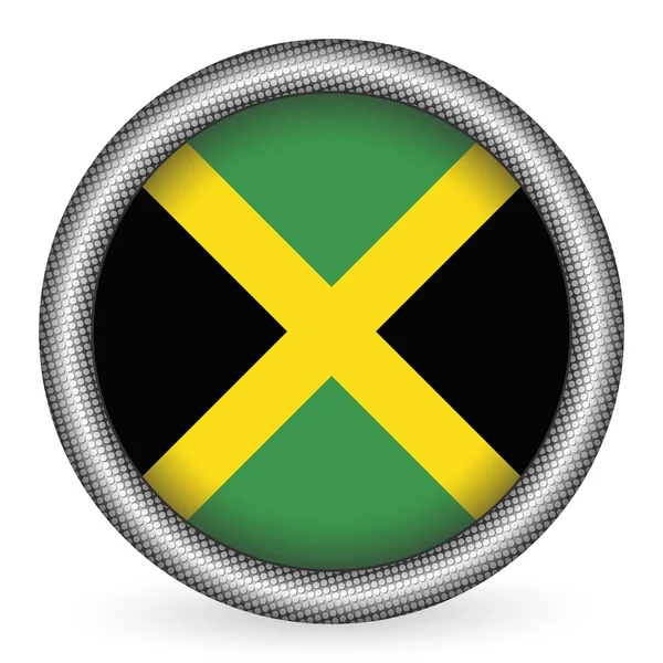 Jamaica vlag knop — Stockvector