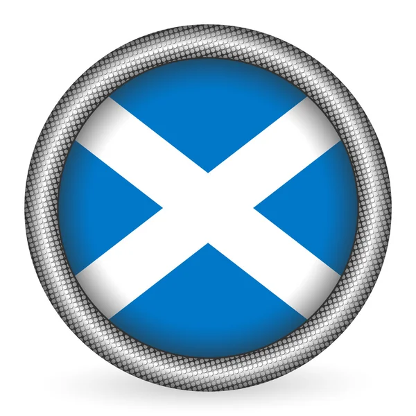 Κουμπί "σημαία" Σκωτία — Διανυσματικό Αρχείο