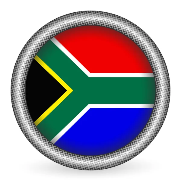 Tasto bandiera sudafricana — Vettoriale Stock