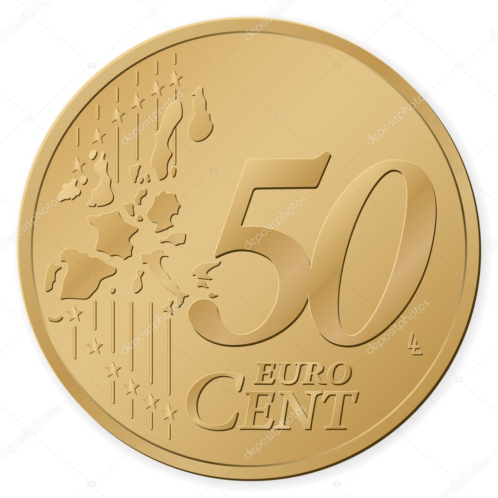 50 euro cent — Stock Vector © julydfg #4383782