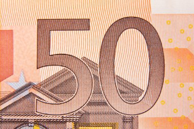 50 euro banknot Close-Up.