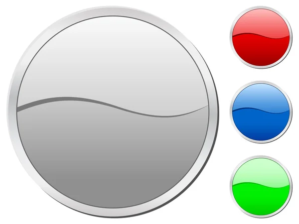 Icone Cerchio Impostato Isolato Uno Sfondo Bianco Illustrazione Vettoriale — Vettoriale Stock