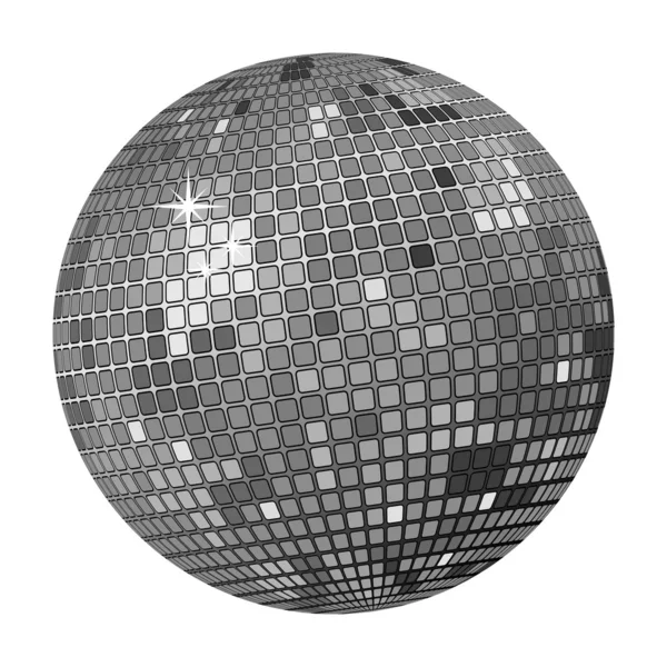 Balle disco grise — Image vectorielle