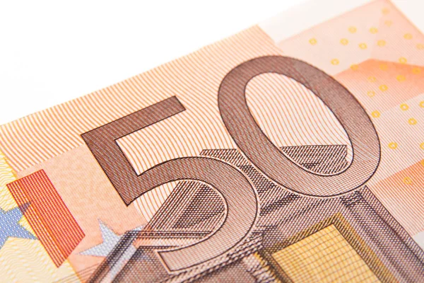 Detail Euro Bankovek — Stock fotografie