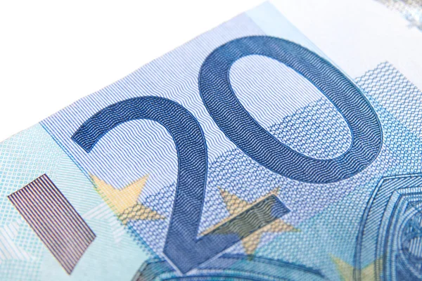 Makro dvacet euro — Stockfoto