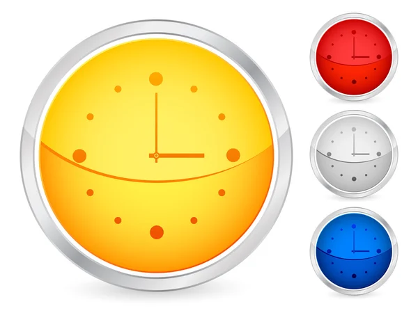 Bouton horloge — Image vectorielle