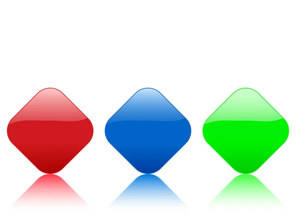 Icône couleur rhomb — Image vectorielle