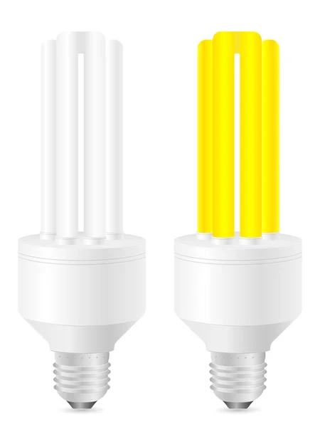 Energiebesparende lamp — Stockvector