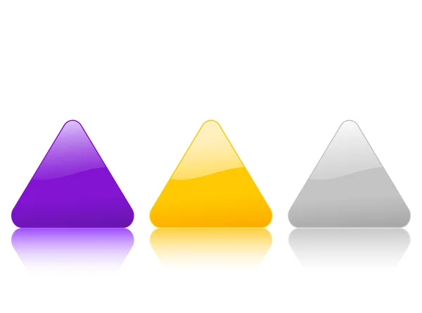 Triangular color icon 2 — Stock Vector