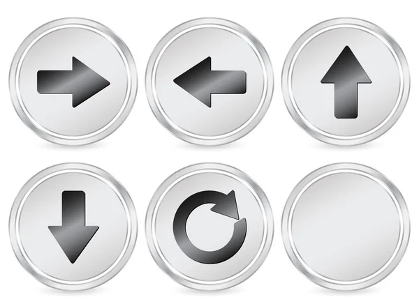 Pijl cirkel pictogram — Stockvector