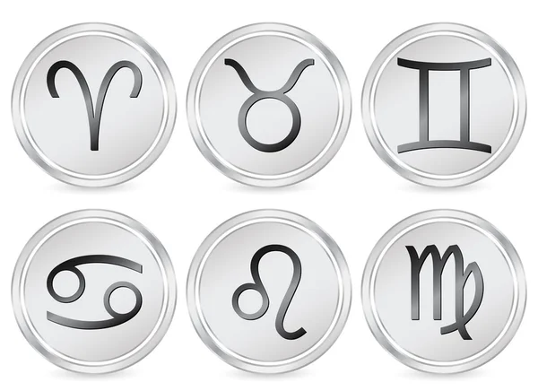 Signe du zodiaque icône cercle — Image vectorielle