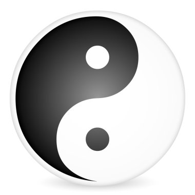 Yin-yang symbol 2 clipart